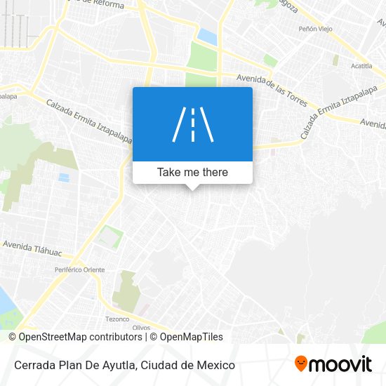 Mapa de Cerrada Plan De Ayutla