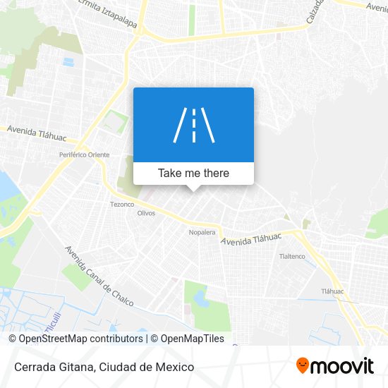 Mapa de Cerrada Gitana