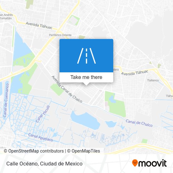 Mapa de Calle Océano