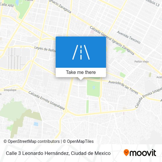 Mapa de Calle 3 Leonardo Hernández