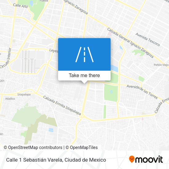 Calle 1 Sebastián Varela map