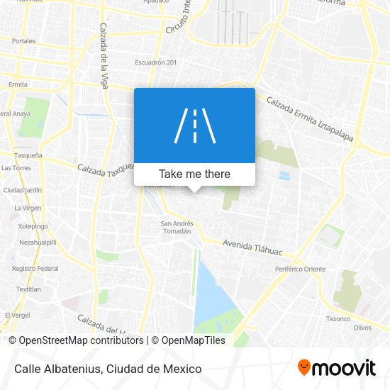 Calle Albatenius map