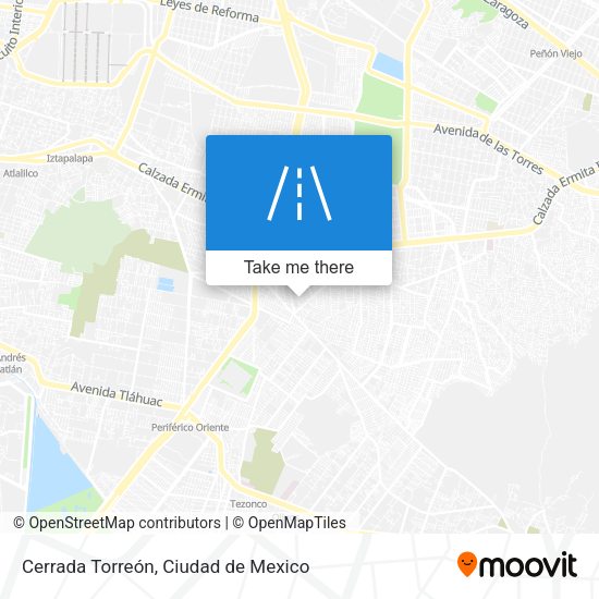Cerrada Torreón map