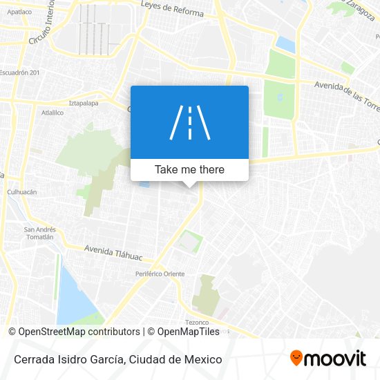 Mapa de Cerrada Isidro García
