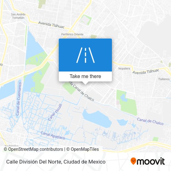 Mapa de Calle División Del Norte