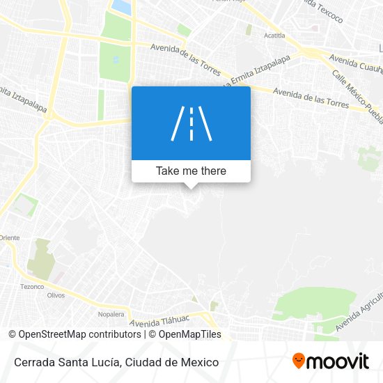 Mapa de Cerrada Santa Lucía