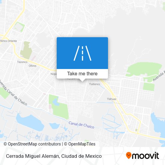 Cerrada Miguel Alemán map