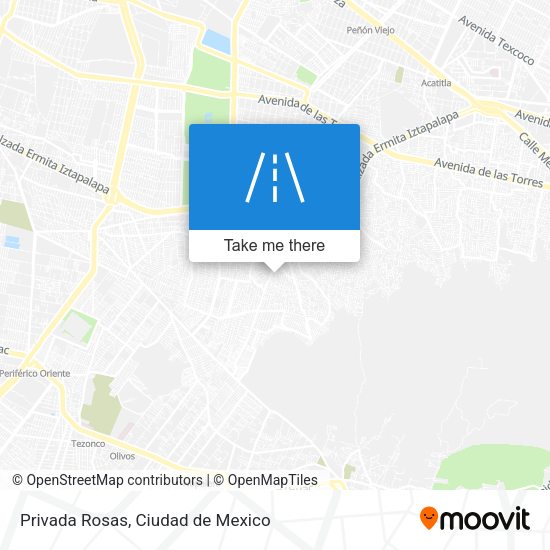 Privada Rosas map