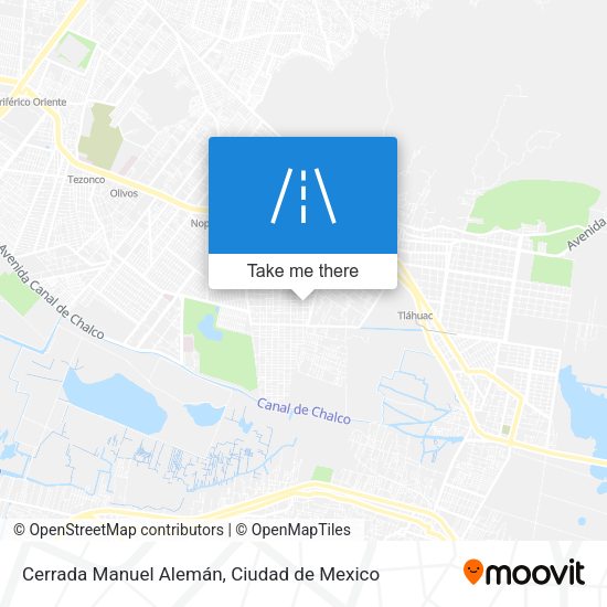 Cerrada Manuel Alemán map