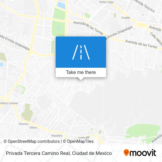 Privada Tercera Camino Real map