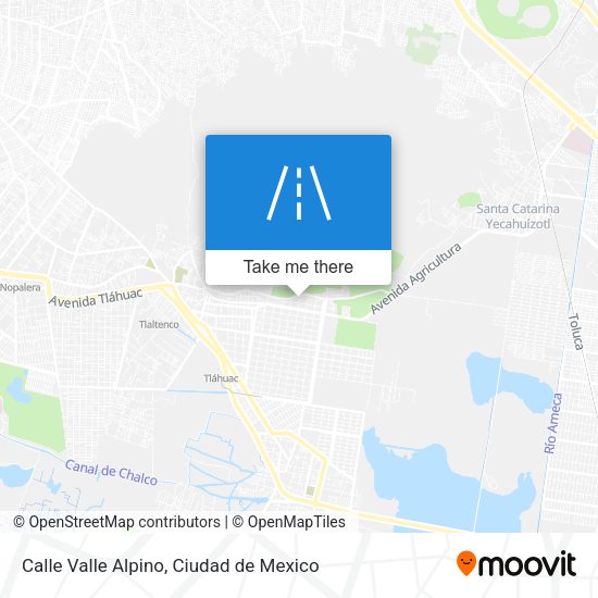 Calle Valle Alpino map