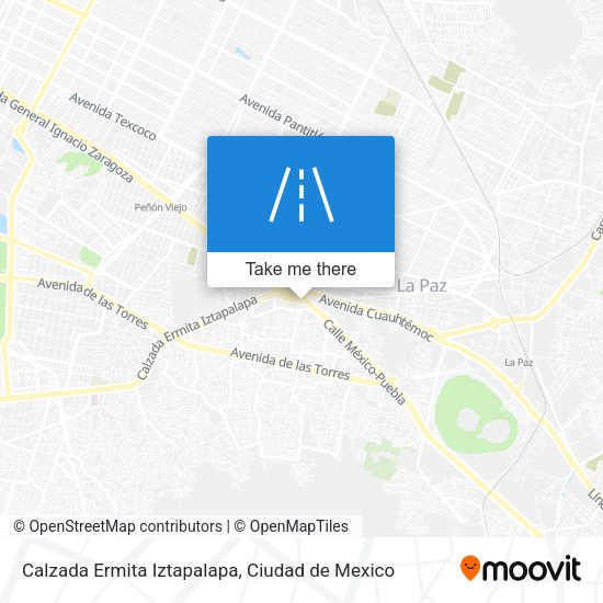 Mapa de Calzada Ermita Iztapalapa