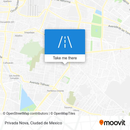 Mapa de Privada Nova