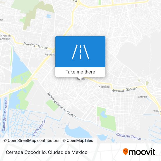 Cerrada Cocodrilo map