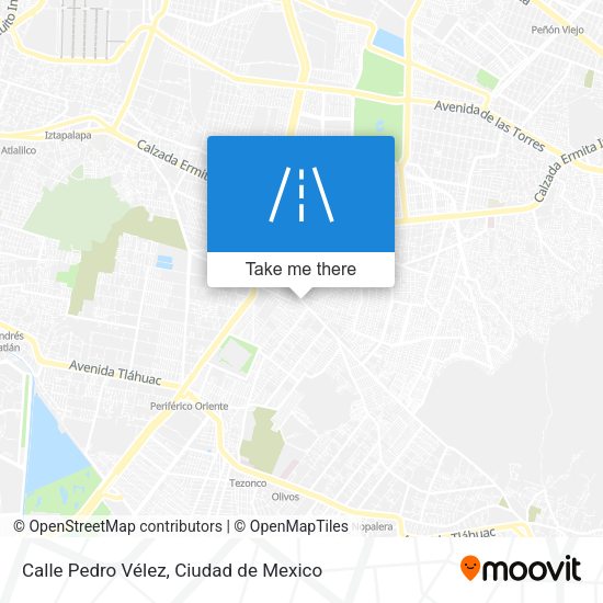 Mapa de Calle Pedro Vélez