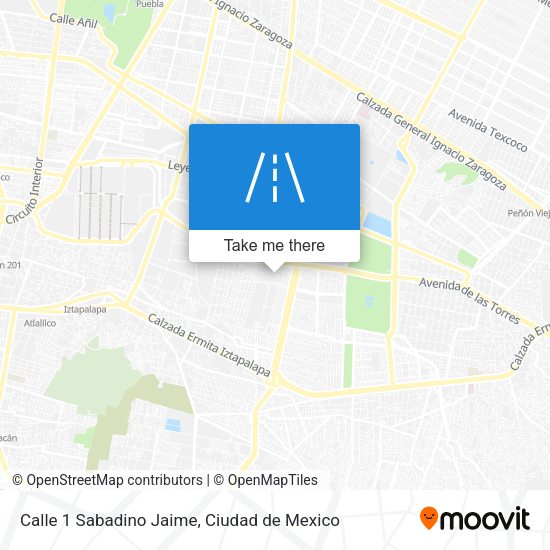 Calle 1 Sabadino Jaime map
