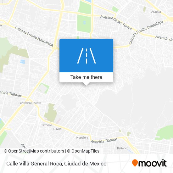 Mapa de Calle Villa General Roca