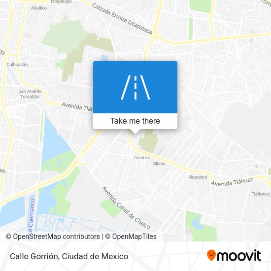 Mapa de Calle Gorrión