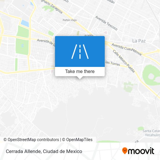 Cerrada Allende map