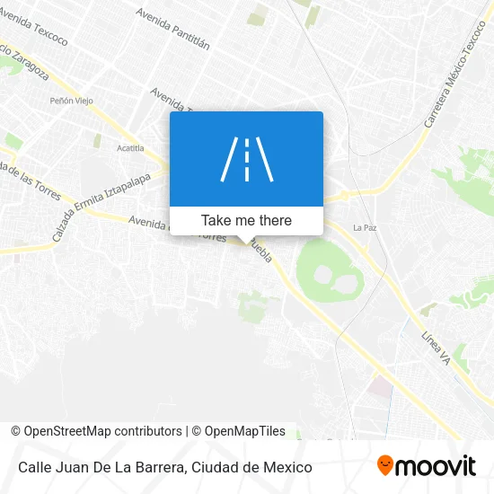 Mapa de Calle Juan De La Barrera