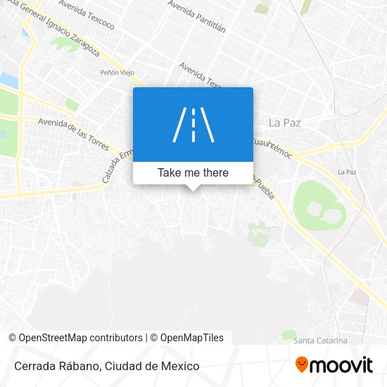 Cerrada Rábano map