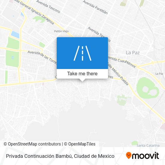 Mapa de Privada Continuación Bambú