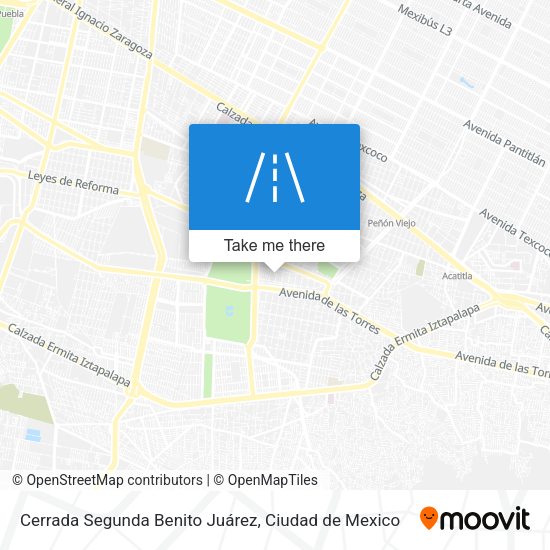 Cerrada Segunda Benito Juárez map