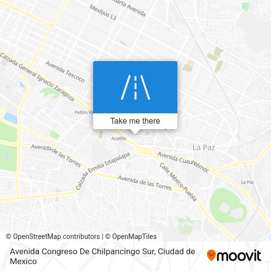 Mapa de Avenida Congreso De Chilpancingo Sur