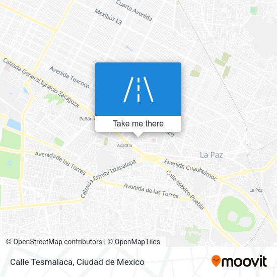 Calle Tesmalaca map