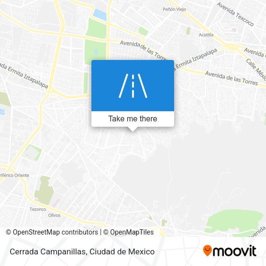 Cerrada Campanillas map