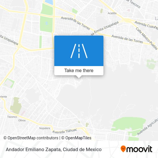 Mapa de Andador Emiliano Zapata