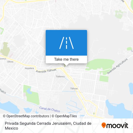 Privada Segunda Cerrada Jerusalém map