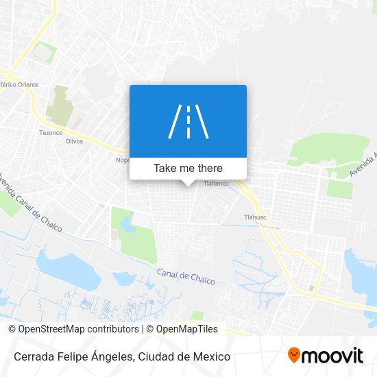 Cerrada Felipe Ángeles map