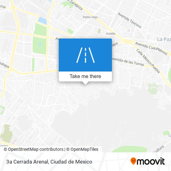 3a Cerrada Arenal map