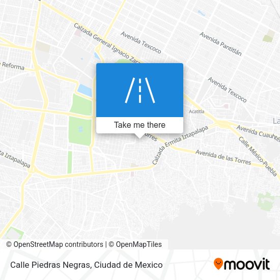 Calle Piedras Negras map