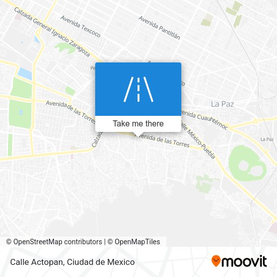 Calle Actopan map