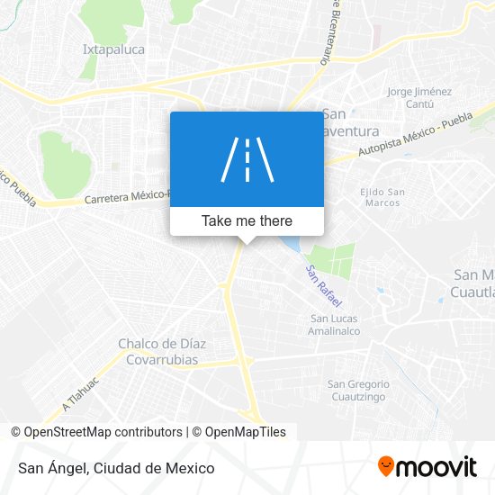 San Ángel map