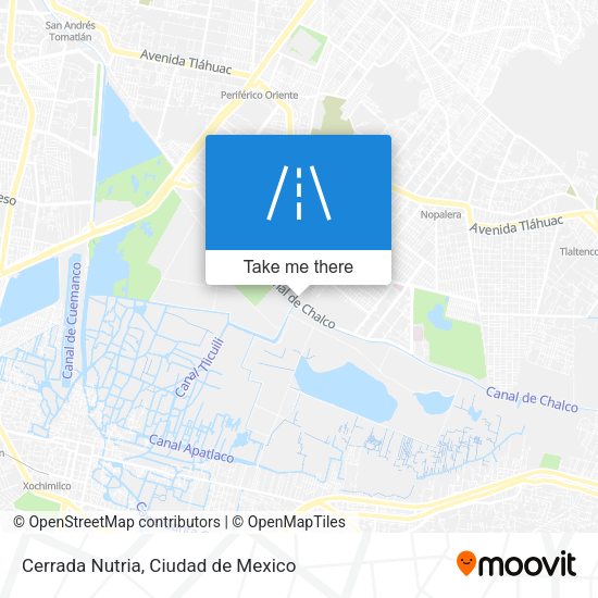 Cerrada Nutria map