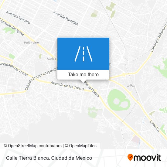 Calle Tierra Blanca map