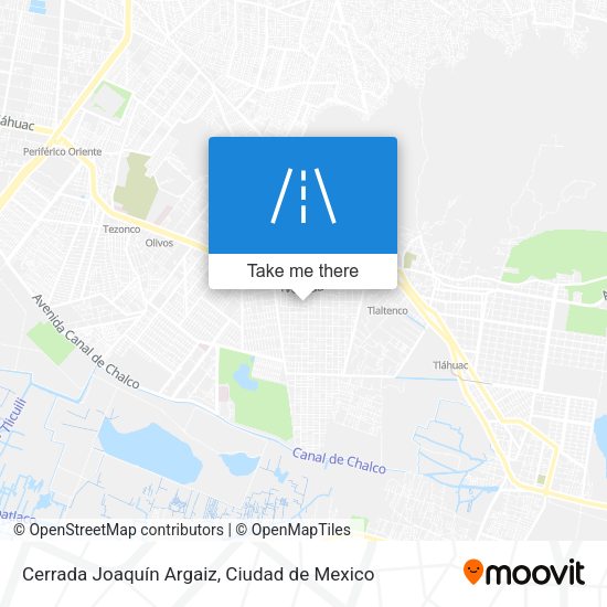 Mapa de Cerrada Joaquín Argaiz