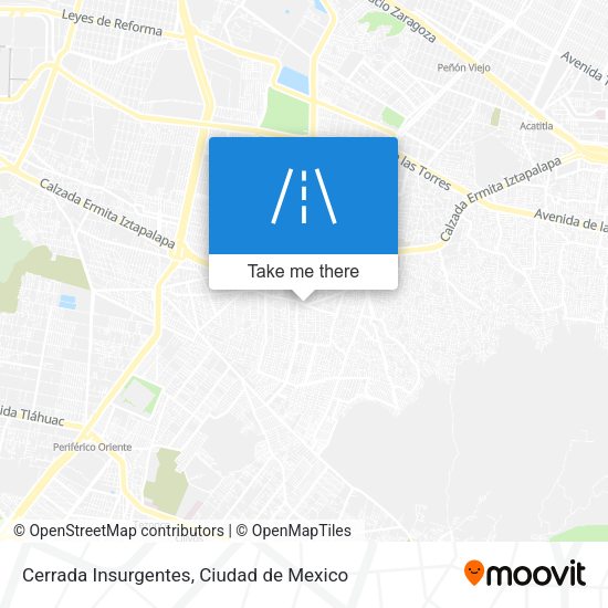 Cerrada Insurgentes map