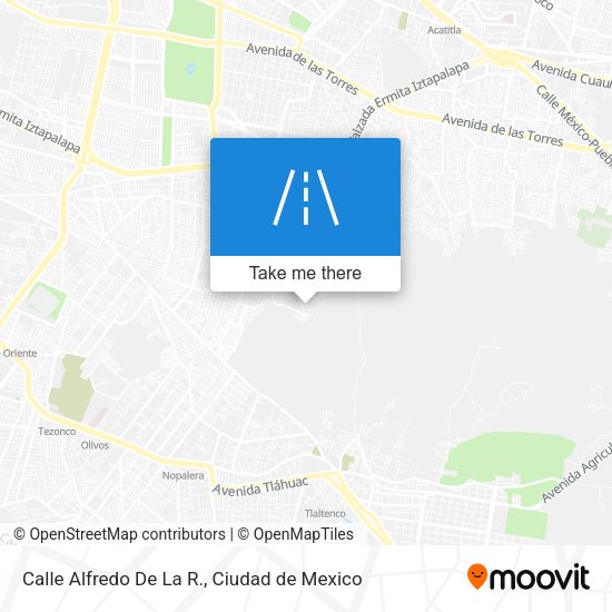 Mapa de Calle Alfredo De La R.