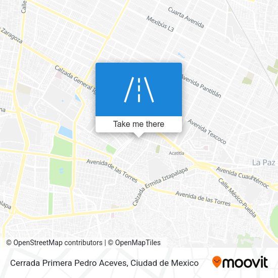 Cerrada Primera Pedro Aceves map