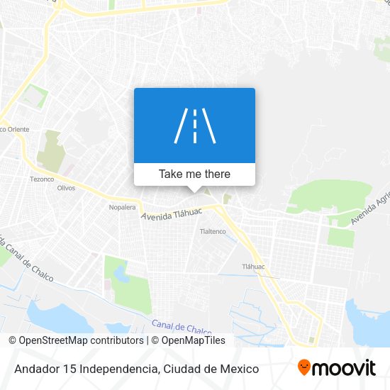 Mapa de Andador 15 Independencia