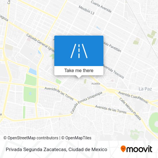 Privada Segunda Zacatecas map