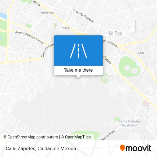 Calle Zapotes map