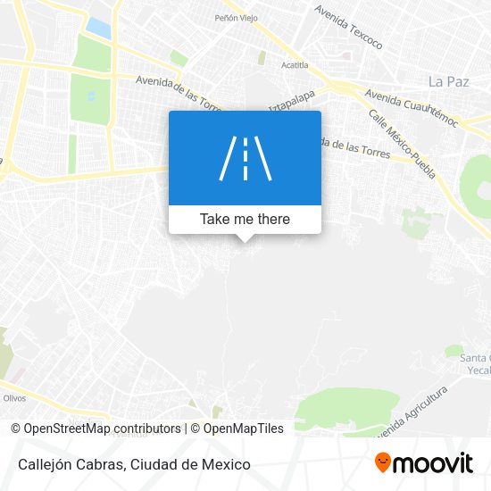 Callejón Cabras map