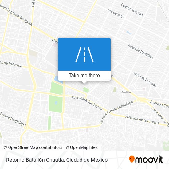 Retorno Batallón Chautla map