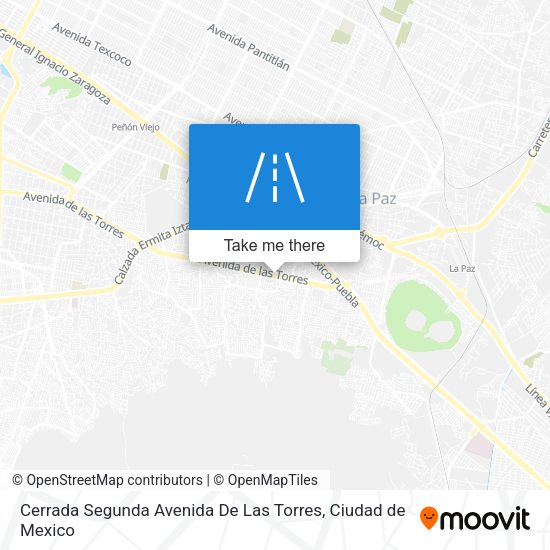 Cerrada Segunda Avenida De Las Torres map