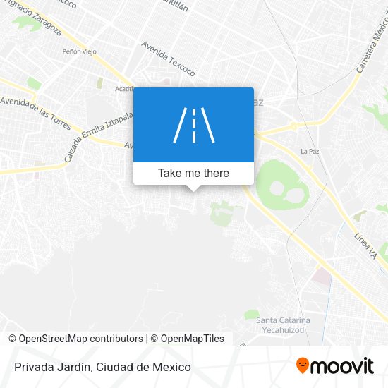 Privada Jardín map